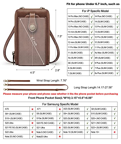 Kattee Genuine Leather Tote Bag Bundle With Rfid Blocking Women Corssbody Phone Purses #TOP5