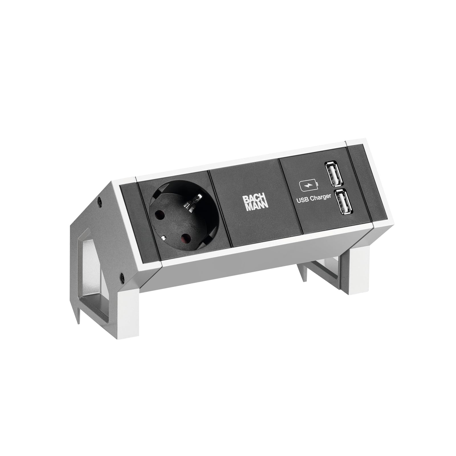 BACHMANN Gniazdo wtykowe Desk 2 902.5712 INOX gniazdo wielokrotne 4057298029097