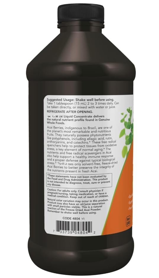 Flüssiges Acai Konzentrat, Superfruchtkonzentrat, entspricht 35000mg frischem Acai pro Portion, vegan, 473ml