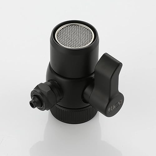 Miniatura 5 de Válvula desviadora de grifo para encimera, adaptador de filtro de agua, aireador para empujar en tubo de 14 de pulgada con conector M22 x M24 (se