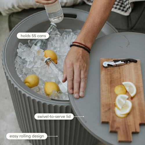 Image of Veradek Cooler Side Table - Outdoor Cooler Table and Ice Chest