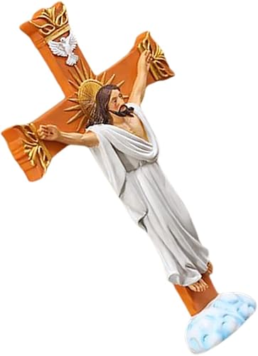 Miniatura 1 de Holibanna Dije de estatua de Jesús para decoración de escritorio, adornos para estantes, decoración de escritorio, estatua de Cristo, decoración de