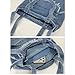 Farm4Far Denim Large Distressed Heavy Flower Tote Shoulder Sling Crossbody Bags