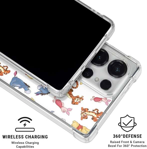 Skinit Clear Phone Case Compatible with Galaxy S25 Ultra - Officially Licensed Disney Winnie The Pooh Character Pattern Design
