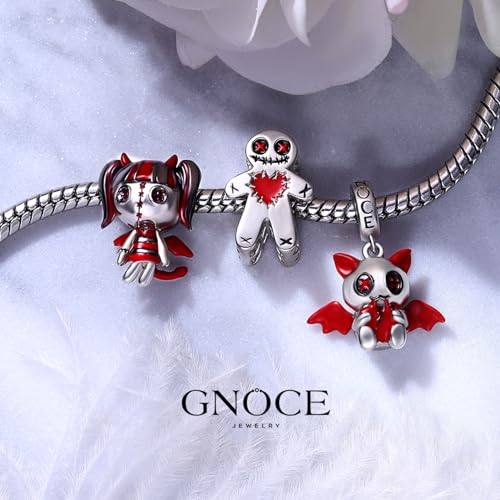 Image of GNOCE Halloween Charm Bracelet Fit Pandora Beads for Women Gift