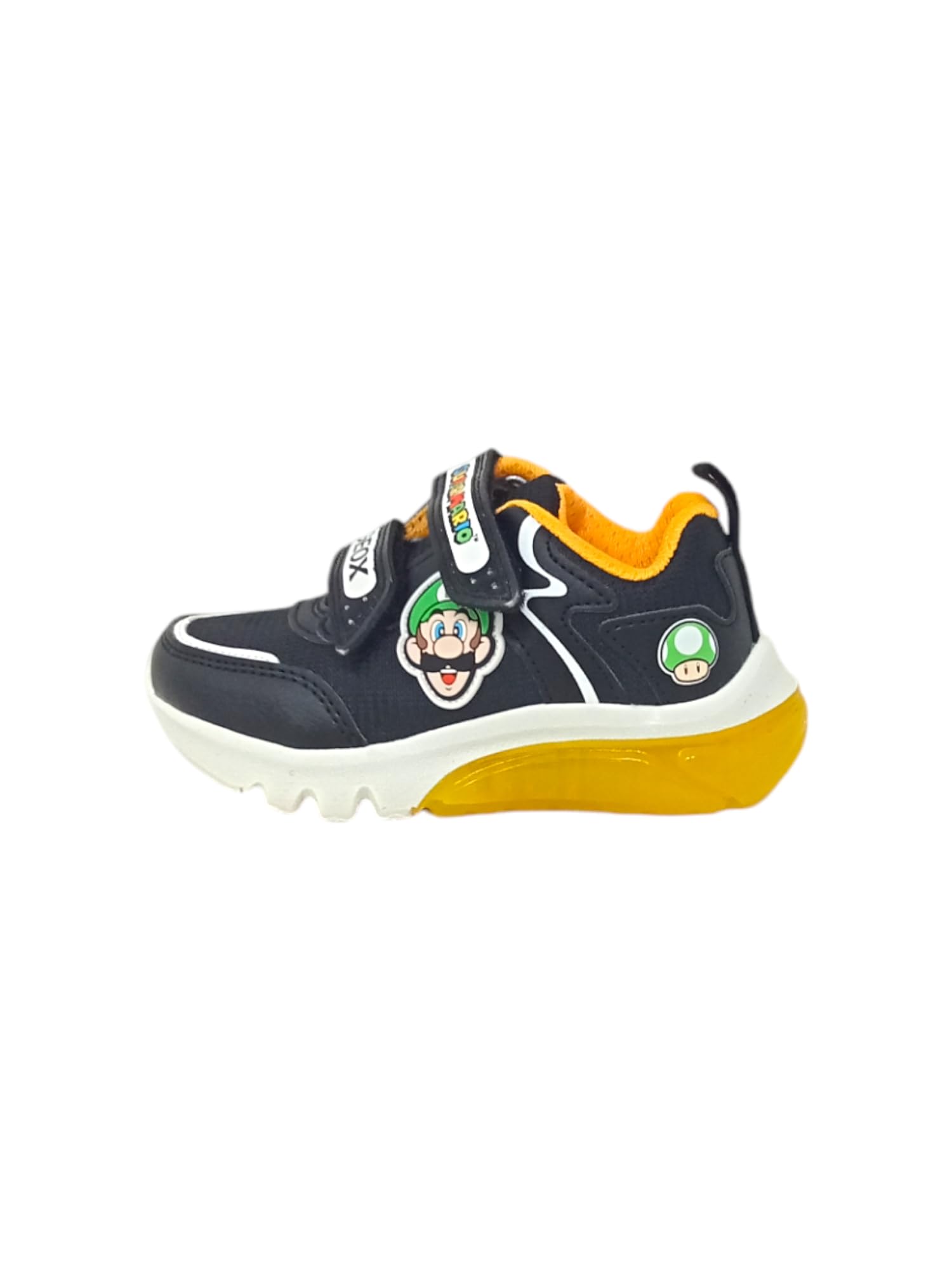 Geox Black Yellow J Ciberdrone Led Mario In For Infants