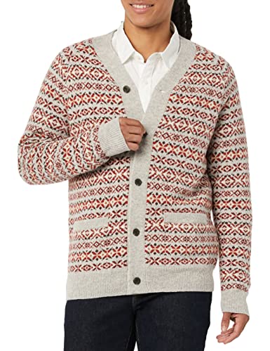 Image of Amazon Essentials Men's Lambs Wool V-Neck Cardigan Sweater with Pockets (Previously Goodthreads)
