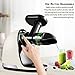 AMZCHEF Juicer Machines - Cold Press Slow Juicer - Masticating Juicer whole Fruit and Vegetable - Delicate Chew No Need to Filter - BPA Free Juice Extractor with 2 Cups and Brush - Light Beige