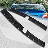 HDCAUTODEPOT, Shark Fin Rear Roof Vortex Spoiler Wing, Rain Guard, Window Protector, Fit for 15-21 Subaru WRX STI, Fit for 12-15 Subaru Impreza 4DR, Automotive Exterior Replacement (Carbon Style)