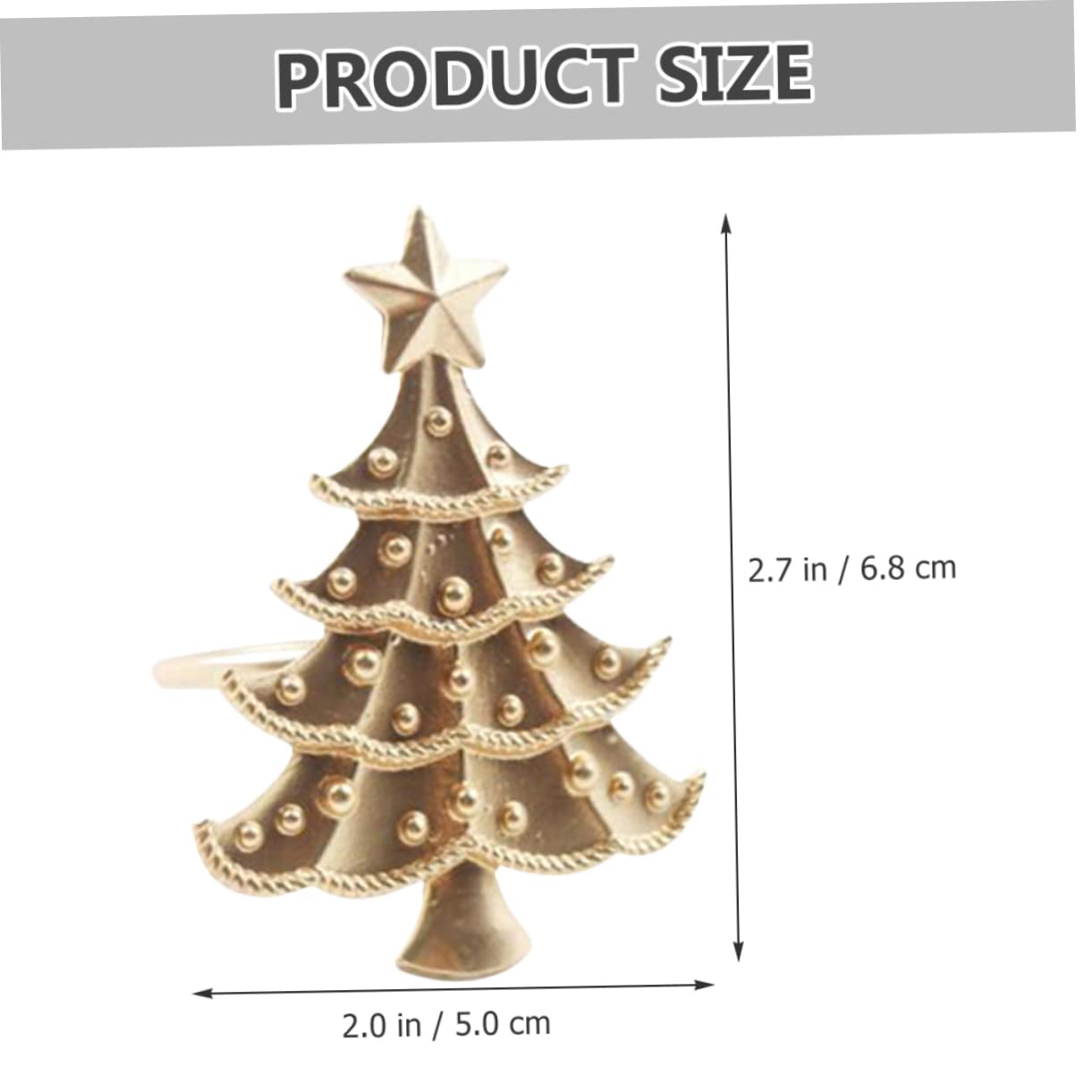 LABRIMP 18stücke Teiliges Weihnachtsbaum Serviettenringe Metall Dekorative Napkin Buckles Für Festliche Tischdekoration Bei Weihnachtsfeiern Hochzeiten Und Familienfeiern
