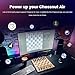 Chessnut Air Electronic Chess Board with AI — Handcrafted Wooden Board, LED Indicators, Adaptive Difficulty, Full Piece Recognition — Play Online on Major Chess Platforms