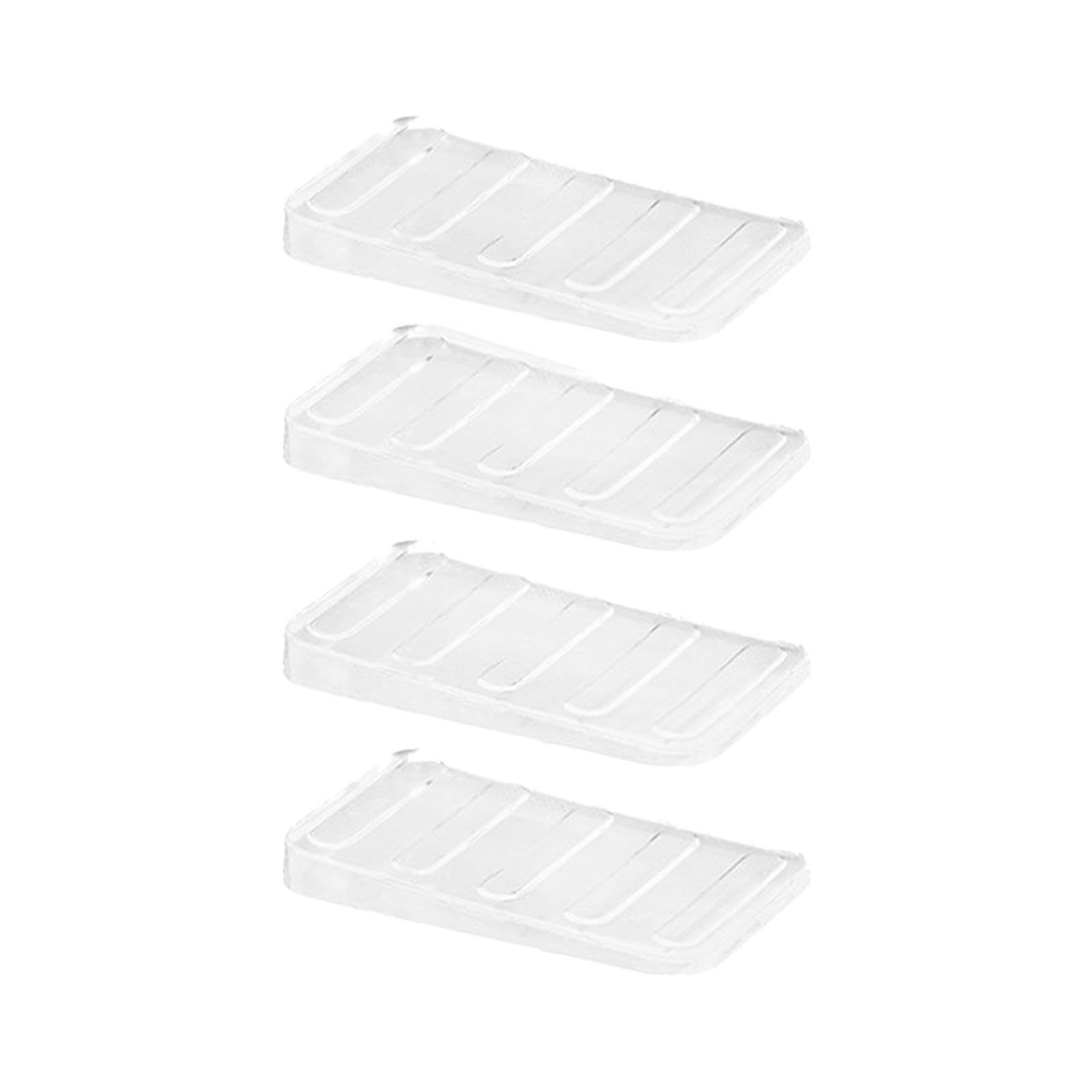 4 / 8Pcs Clear Furniture Leveling Shims Wedges Levelers Furniture Pad for Stability Cabinet Adjusters Clear Table Leg Wobble Wedges