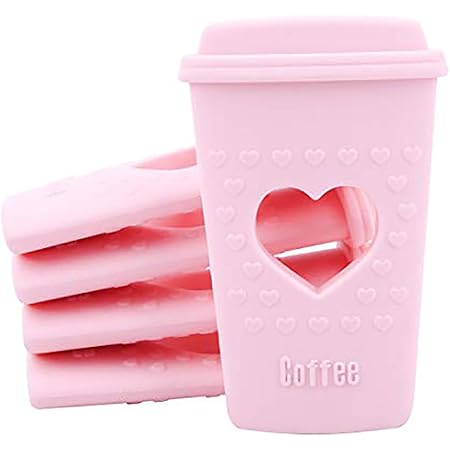 Amazon Promise Babe 歯固め シリコン カップコーヒー ピンク 3個 おしゃぶりホルダー 歯がためジュエリー 噛む おもちゃ ベビー 赤ちゃん 出産祝い ベビーシャワー お誕生日プレゼント 歯がため ベビー マタニティ 通販