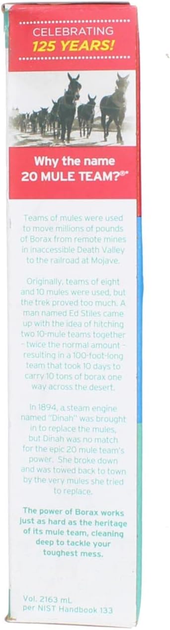 Borax 20 Mule Team Detergent Booster, 65 Oz. (3)