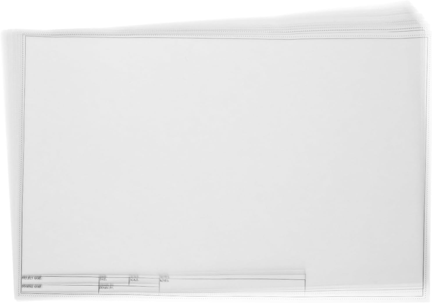 Bright Creations Architectural Drafting Vellum Paper Sheets - 11 x 17 in, 20 Sheets - Plain Translucent Drawing Paper with Engineer Title Block - for Floor Plans & Drawings (Pack of 2)