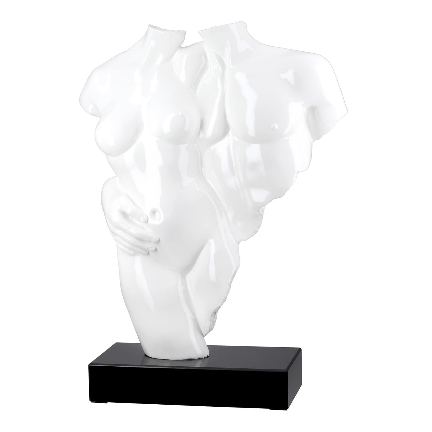 Casablanca modernes Design Decorative Sculpture, Resin, marble, White, Höhe 49 cm
