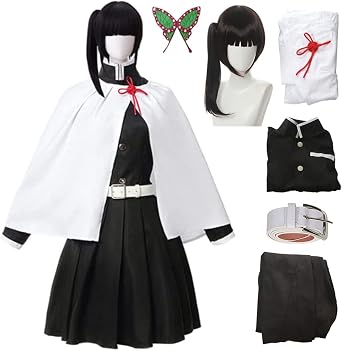 Moalioi Kanao Cosplay Costume White Cloak Clothes Halloween Party Robe Shawl Kimono Uniform Full Set With Wig