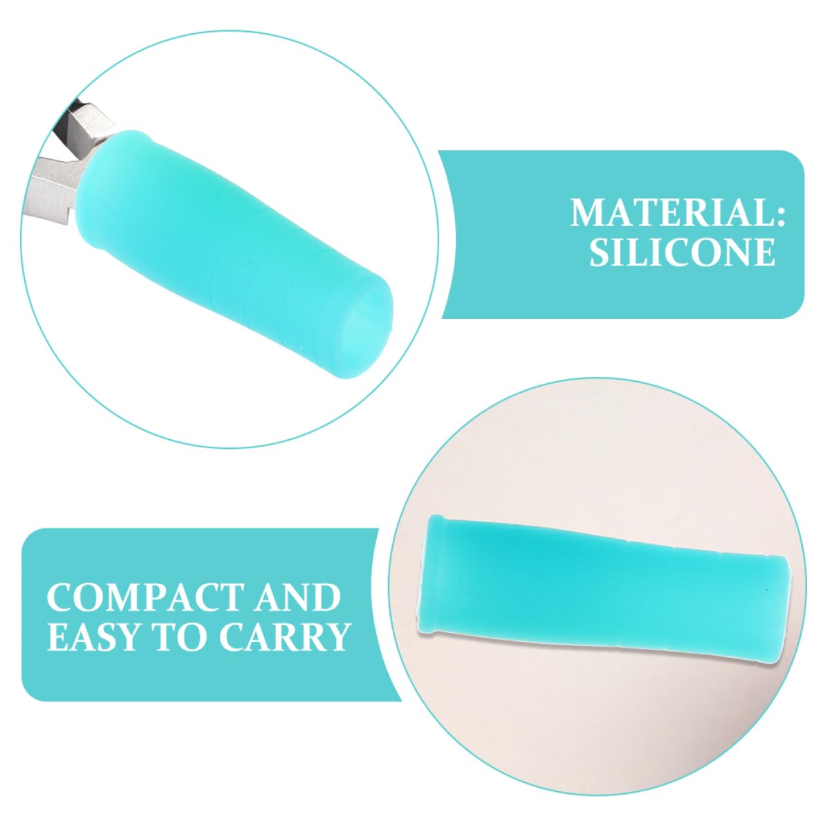 8pcs Manicure Scissors Protective Covers Silicone Cuticle Scissors Sleeve Nail Tool Handle Covers for Professional Nail Kit