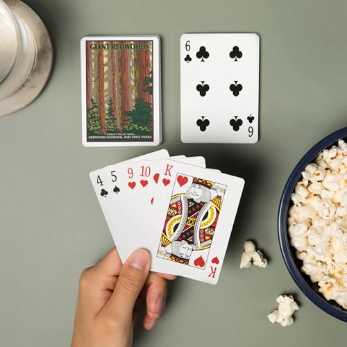 Juego de 52 cartas de poker Redwood National Park miniatura 2