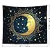 IMANDALE Moon Tapestry Blue Witchy Tapestry Wall Hanging 51x59 Inch Aesthetic Wall Decor for Bedroom Celestial Blue Witch Zodiac Wall Blanket Hanging for Home, Room Decor…