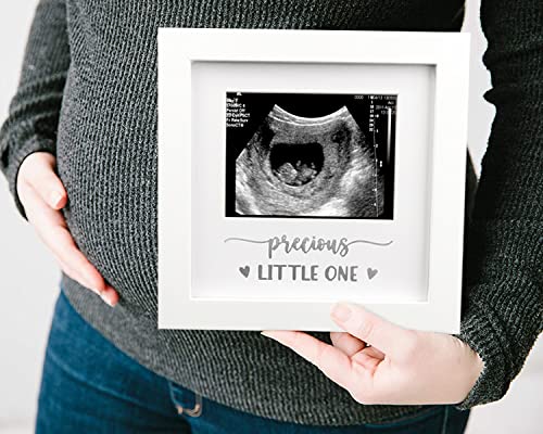 Image of New Parents Gift Set Est 2027 Pregnancy Announcement Gifts for Couples-First Time New Mom Basket for Baby Shower Gender Reveal-Mom & Dad Mugs, Decision Coin, Baby Ultrasound Frame, Onesie, Bib, Socks