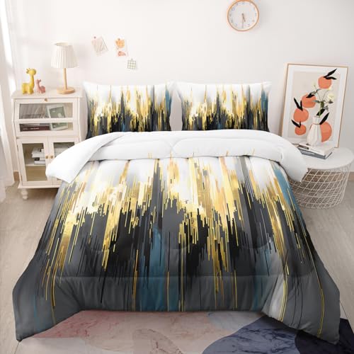 Nttopship Black White Gold Gradient Color Print...