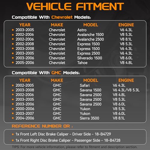Brtec Rear Left & Rear Right Disc Brake Caliper Assembly 18B4728 18B4729 by BRTEC - Used condition - Image 2