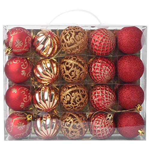 KESYOO 20 Peças de Enfeites de Bola de Natal Enfeites de Bola de Árvore de Natal Enfeites de Festas
