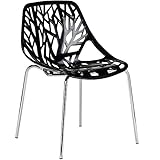 Poly and Bark Poly & Bark Birds Nest Dining Side Chair (Black)