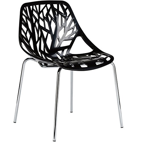 Poly and Bark Poly & Bark Birds Nest Dining Side Chair (Black)
