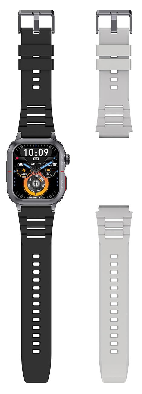 Newgen Medicals Fitnesstracker: Fitness-Smartwatch mit EKG-, Herzfrequenz- und Blutdruck-Anzeige (Uhr mit EKG, Smartwatch mit EKG-Messung, kompatibel mit Apple Watch)