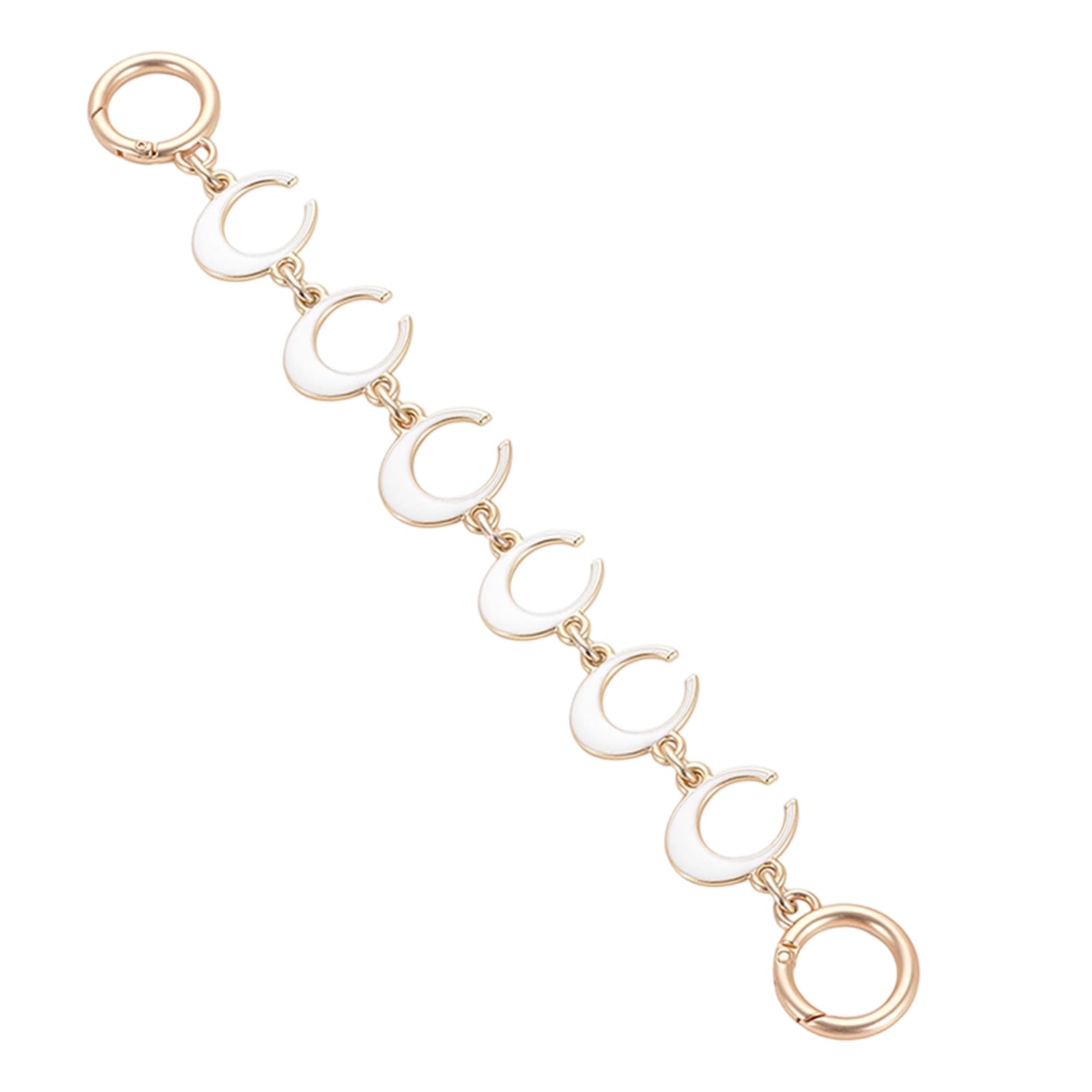 Long Purse Chain Extender, Gold Bag Strap Extender for Coach Teri Tabby Nolita Swinger Laurel Bag, Moon Shape Bag Charm