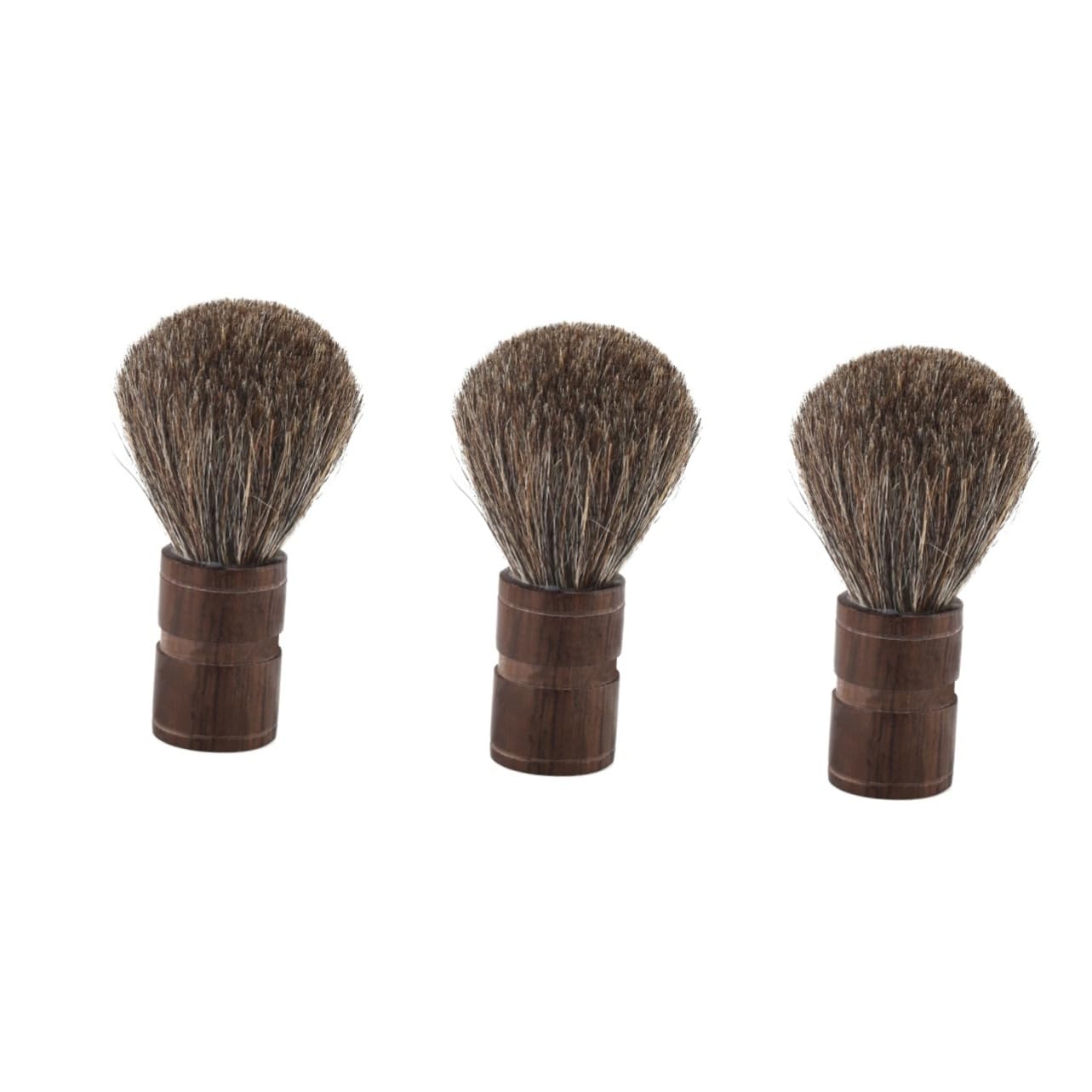MAGICLULU 3 Pz spazzola per barba spazzola per baffi spazzola per barba pelliccia soffice strumenti di bellezza pennello da barba uomo spazzola per la pulizia Bambù