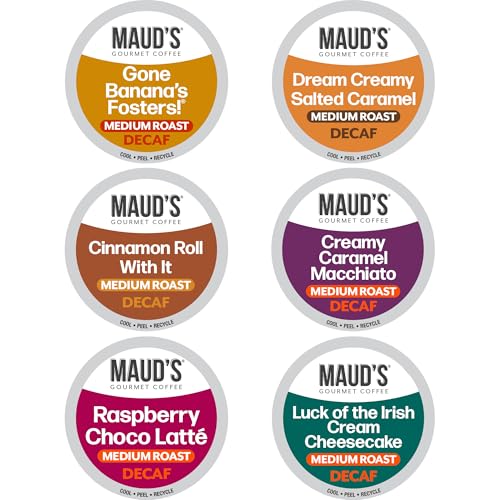 Maud's Flavored Decaf Coffee Pods Variety Pack, 24...