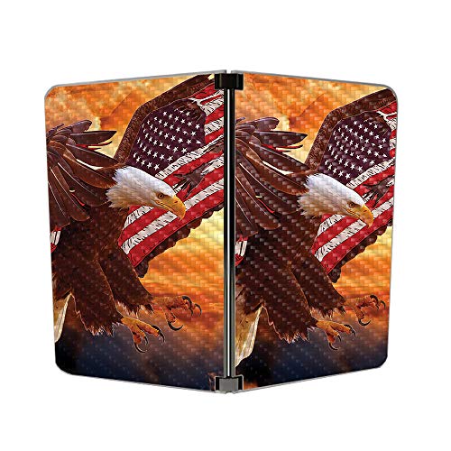 Image of MIGHTY SKINS MightySkins Carbon Fiber Skin for Microsoft Surface Duo - Bald Eagle | Protective, Durable Textured Carbon Fiber Finish | Easy to Apply, Remove, and Change Styles | Made in The USA