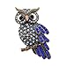 Produktbild Hacoly Pin Kostüm Brosche Boutique Broschen Schmuck Eule Hemd Strass Brosche für Boutique Mantel Besetzt Schals, Tücher Oder Ponchos, Zubehör