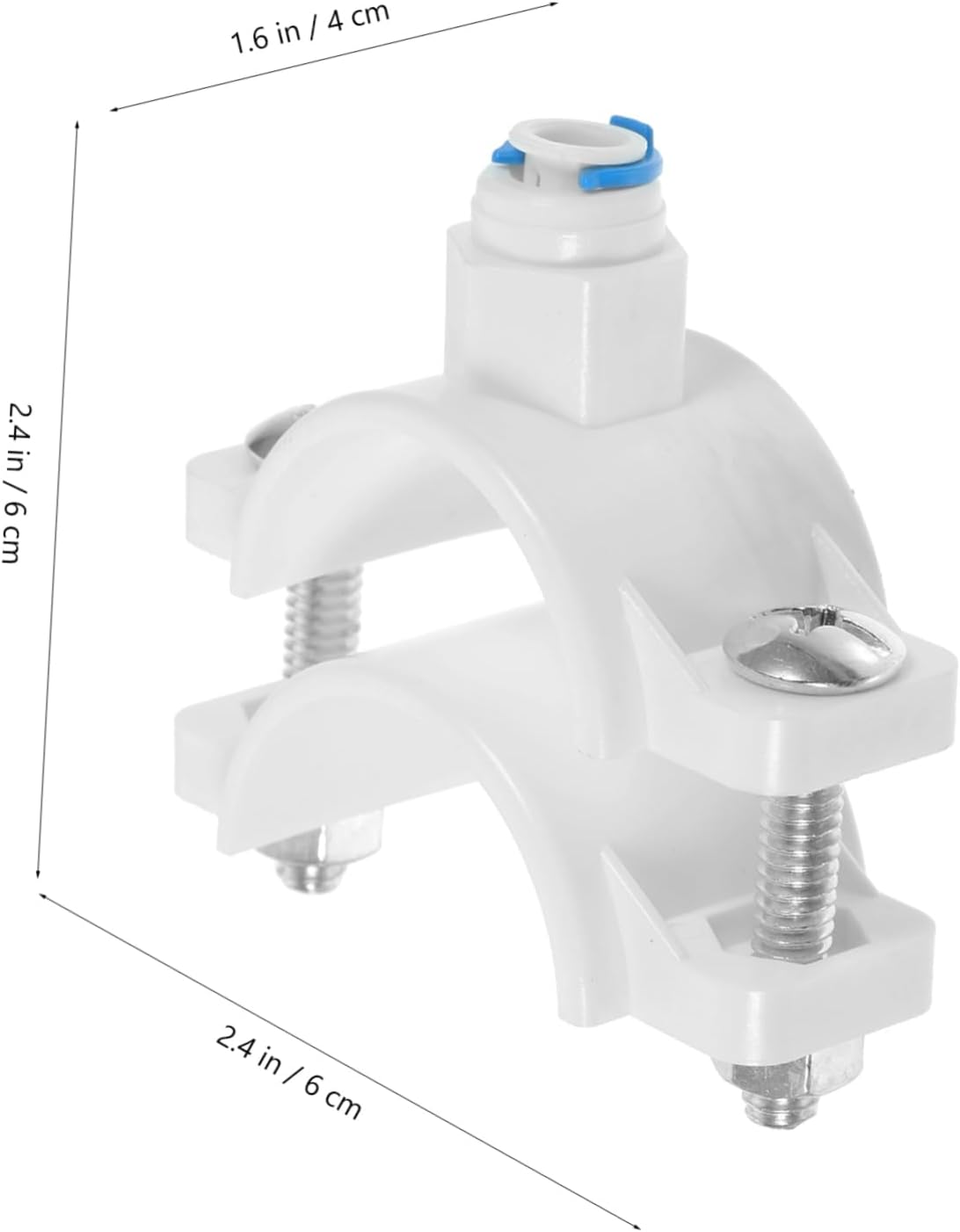 Veemoon Leak Proof Pom Drain Saddle Clamp for Reverse Osmosis Water Filter Suitable Sink and Ro Systems