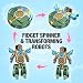Imagen de 2 en 1 juguete de robots fidget spinner deformable