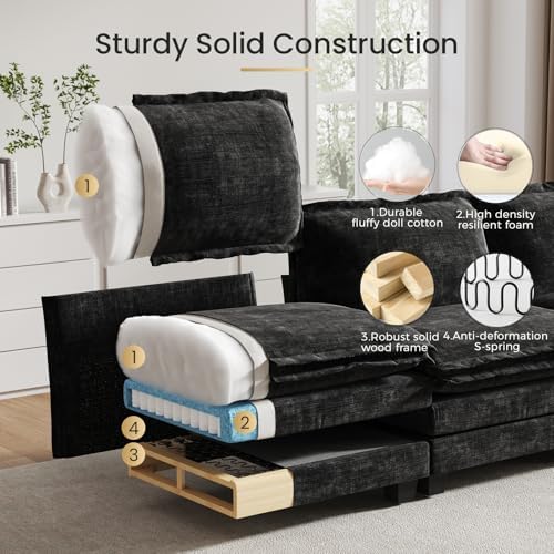 KKL U-Shaped Modular Sectional Sofa - Thumbnail 4