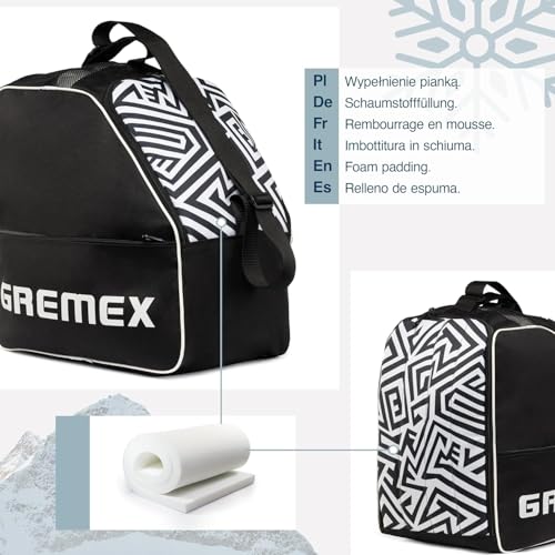 Mochila de botas de esquí impermeable que soluciona el transporte de material 7