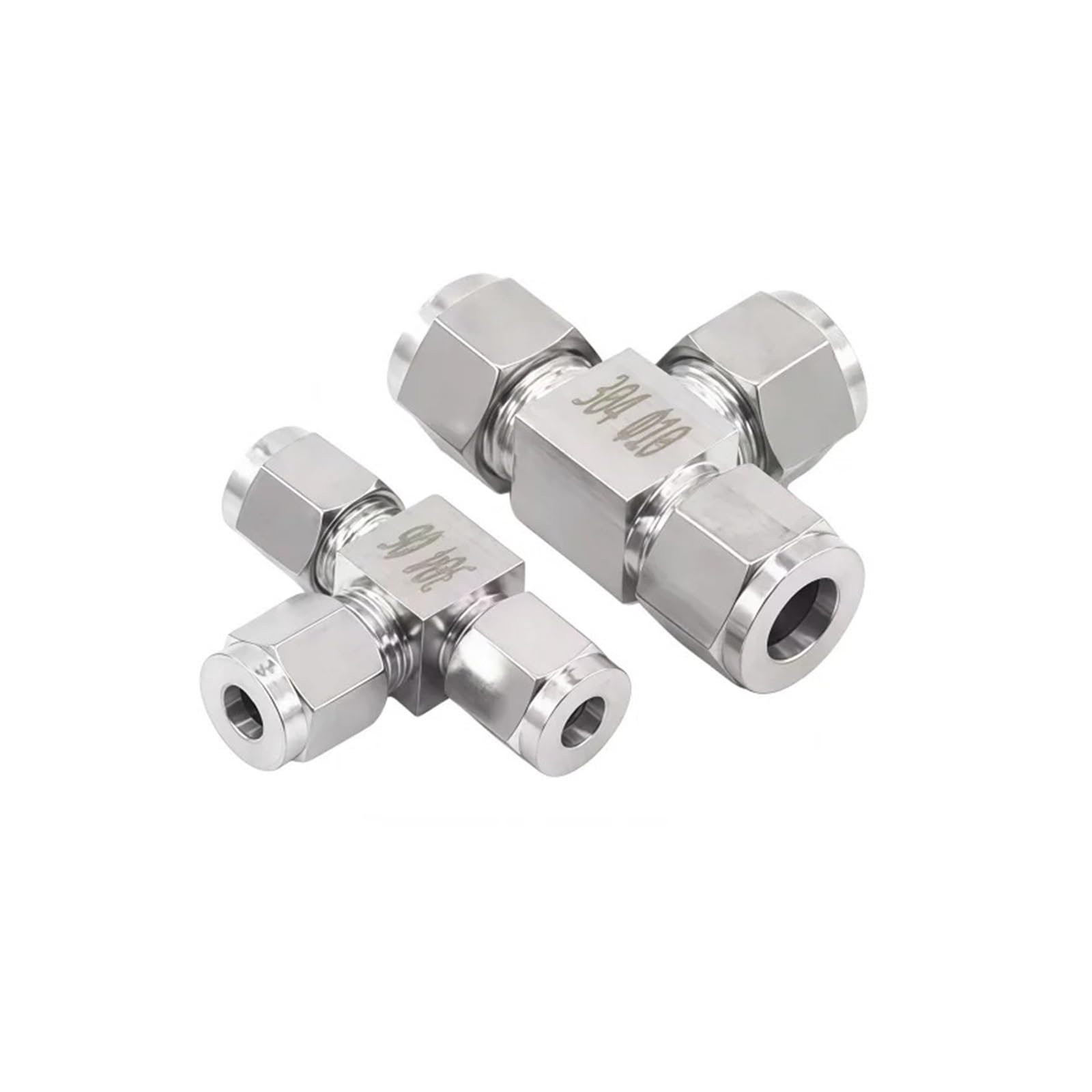 Raccord de tube en T 3 voies inox 304 de 25mm haute résistance mécanique