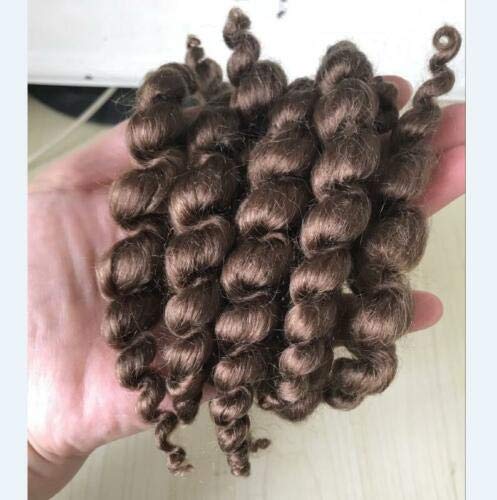 Npk Reborn Doll Supplies Premium Curly Dark Brown Mohair 20G Look Real Baby Hair #TOP3