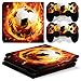 AXDNH Patrón De Campo De Fútbol Skins PS4 Pro Calcomanías Pegatinas para Controladores De Consola, para Playstation 4 Pro Skin Sticker Set, Piel Protectora para Consola Ps4 Pro,5128