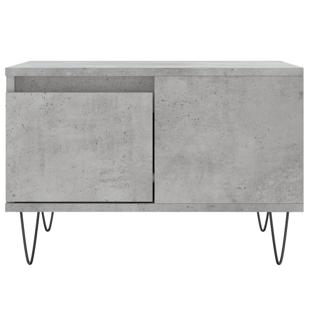 Homgoday Tavolino da caffè grigio cemento, 55 x 55 x 36,5 cm, tavolino da tè per soggiorno, sala d'accoglienza degli ospiti, camera da letto e ufficio, mobili 207