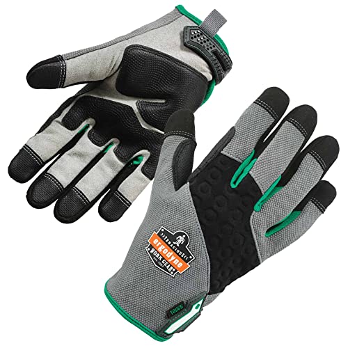 Proflex 710Tx Heavy Duty Work Gloves, Touch Screen, Reinforced Fingertips And Palm, Gray, Medium #TOP1