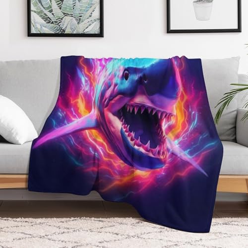 Plaid couverture requin moelleuse pour vos soirées cinéma sur le canapé