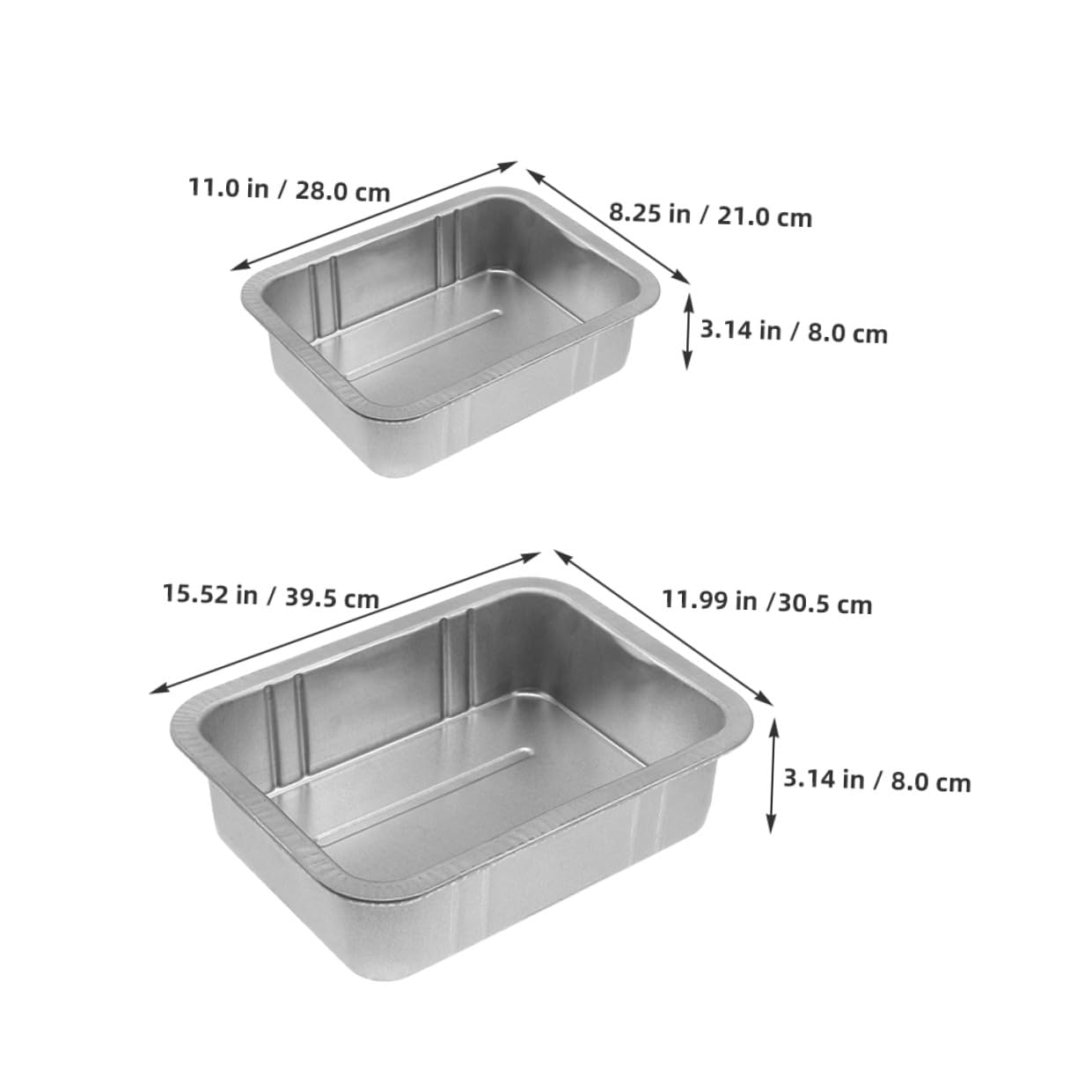 Bandeja de Goteo de Aceite Metálica Engrosada 2 Tamaños (pequeña y Grande) para Mantenimiento Automotriz, Resistente, sin Fugas, Adecuado para Reparaciones y Cambios de Aceite