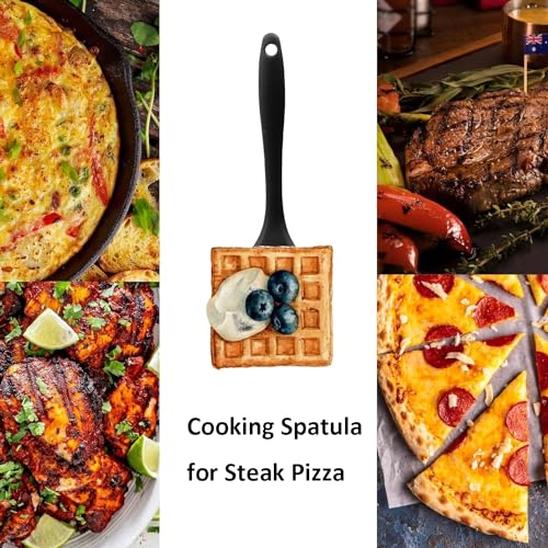 2Pcs Silicone Spatula Set, Non-Stick, BPA Free, Heat Resistant, Slotted Turner, Dishwasher Safe, for Frying, Cooking, Flipping Fish, Eggs, Pancakes - Image 6