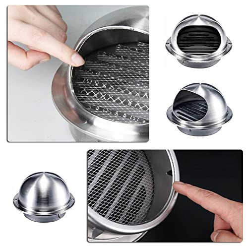 Cubierta de salida de ventilación del ventilador extractor con rejilla para sofito 4