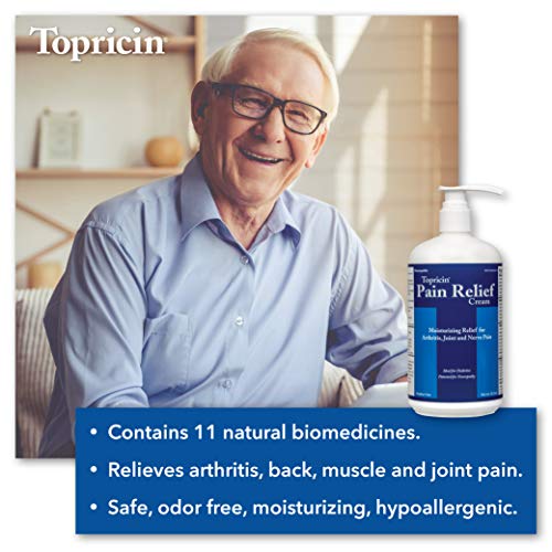 Topricin Pain Relief Therapy Cream (32 oz) Fast Acting Pain Relieving Rub for Back & Neck Aches, Fibromyalgia, Sciatica, Plantar Fasciitis, Sore Muscles & Joints, Carpal Tunnel, Chronic Pain - Thumbnail 4